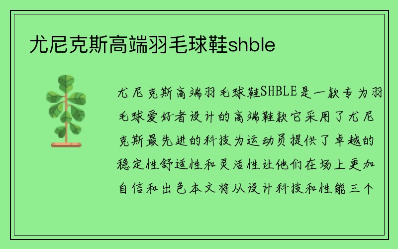 尤尼克斯高端羽毛球鞋shble